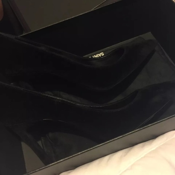 YSL Saint Laurent Velvet Anja Pumps/ Heels - Picture 5 of 5